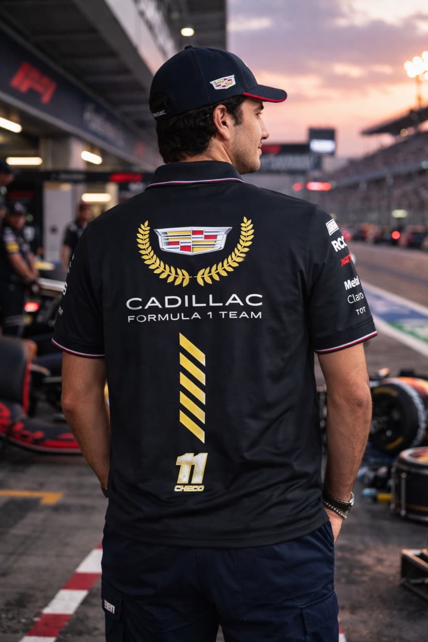 JERSEY F1 CADILLAC NEGRA